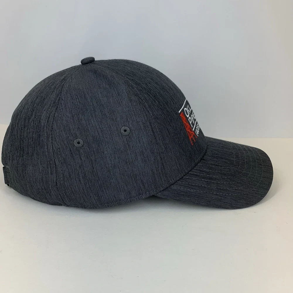 Oklahoma Pipe Sales Hat Gray OSFM Adjustable Strap Fahrenheit Baseball Cap